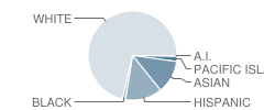 Pacific Grove High School Student Race Distribution