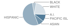 Peninsula High (Continuation) School Student Race Distribution