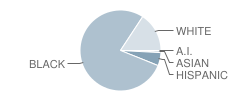 Harlan (David W.) Elementary School Student Race Distribution