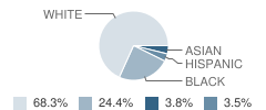 Clairemont Elementary School (Temporary) Student Race Distribution