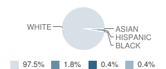 Fisher High School (Junior / Senior) Student Race Distribution