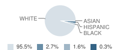 Rock Creek High School (Junior / Senior) Student Race Distribution