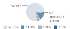 East Wareham Elementary School Student Race Distribution