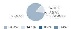 International Academy of Flint (2-12) Student Race Distribution