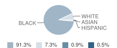 Nchs - West / Stem (Science,  Technology, Engineering) School Student Race Distribution