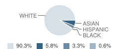 Cedar Grove Memorial Middle School Student Race Distribution