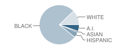 Gilcrease Intermediate School (Is) Student Race Distribution