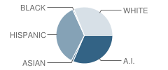 Jefferson County Middle School Student Race Distribution