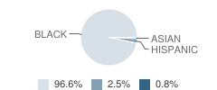 Eastern University Academy Charter Student Race Distribution