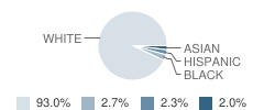 Northern Lincoln Elementary School Student Race Distribution