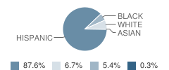 Galindo Elementary School Student Race Distribution